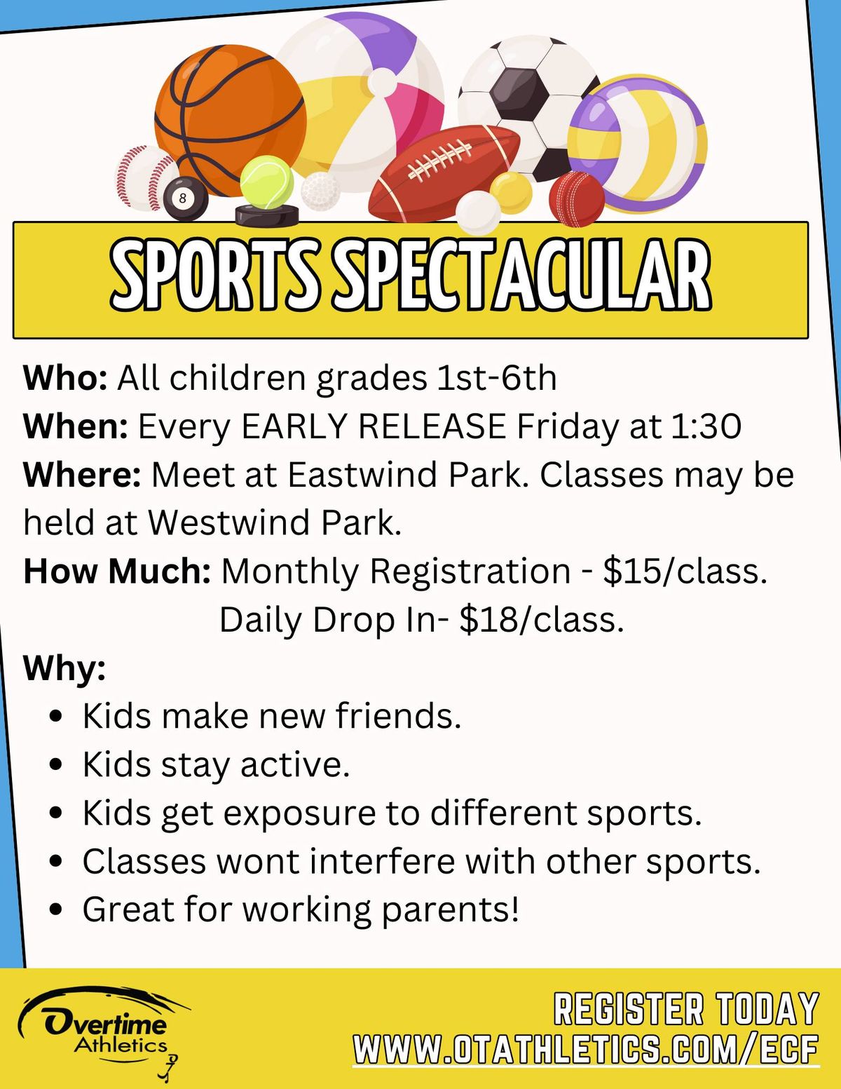 October Sports Spectacular (FRIDAY EARLY RELEASE ACTIVITY)