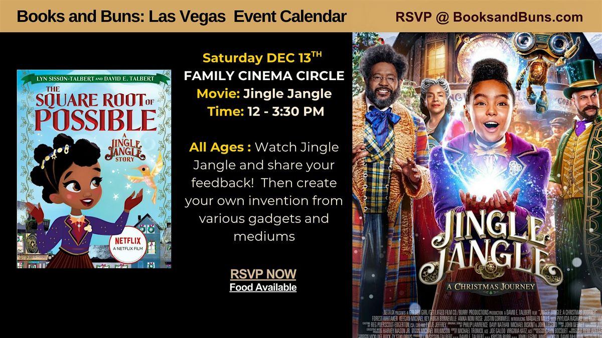 Family Cinema Circle w\/Jingle Jangle @ Books & Buns: A Black Culture Hub