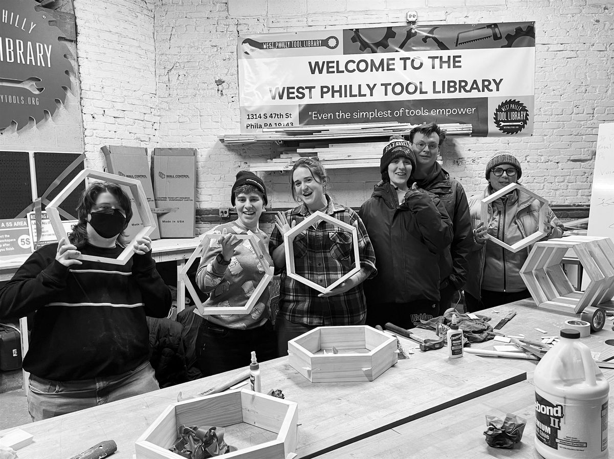 West Philly Skill Share: Build a Honeycomb Shelf