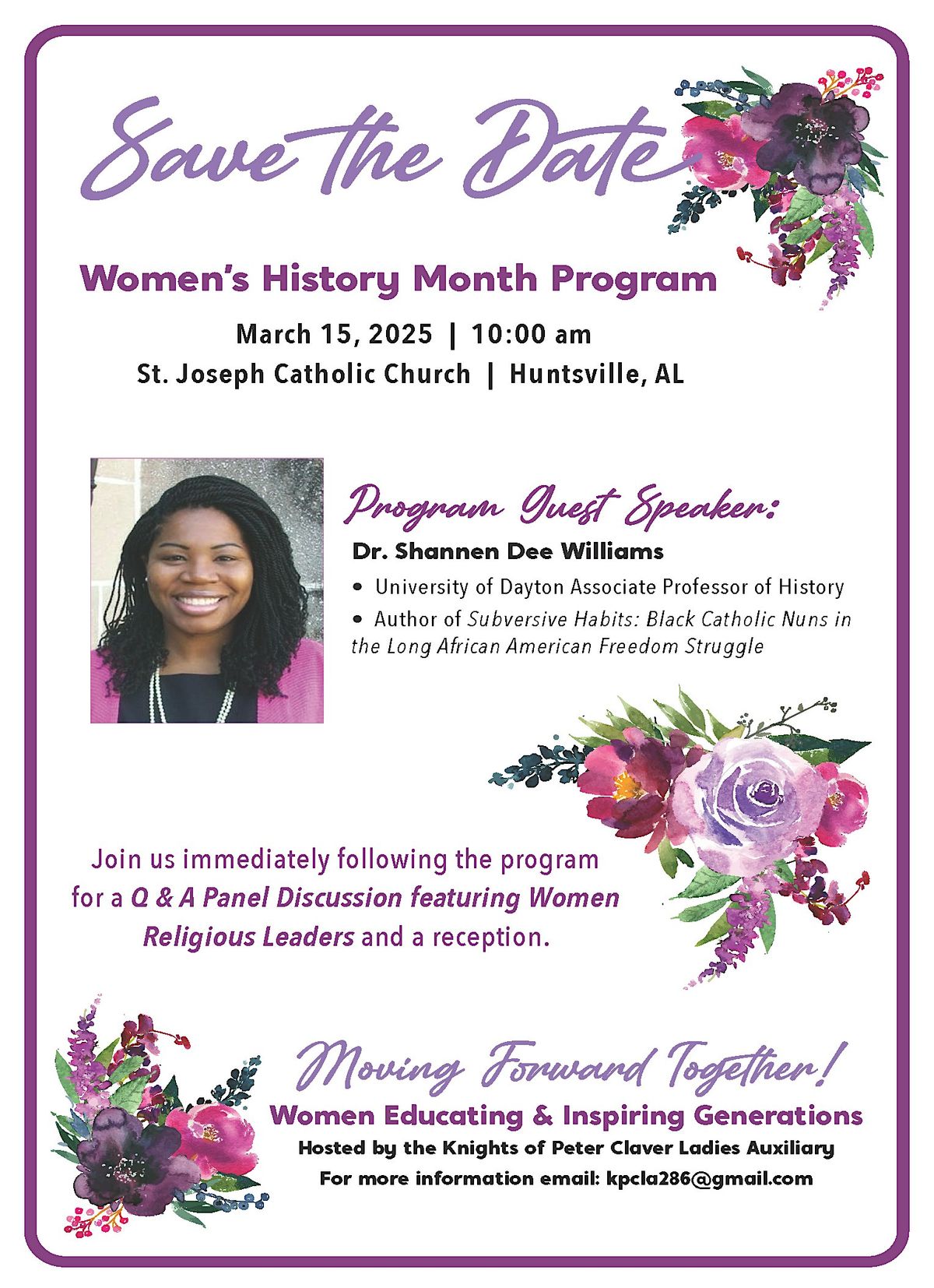 Women's History                                               Month Program