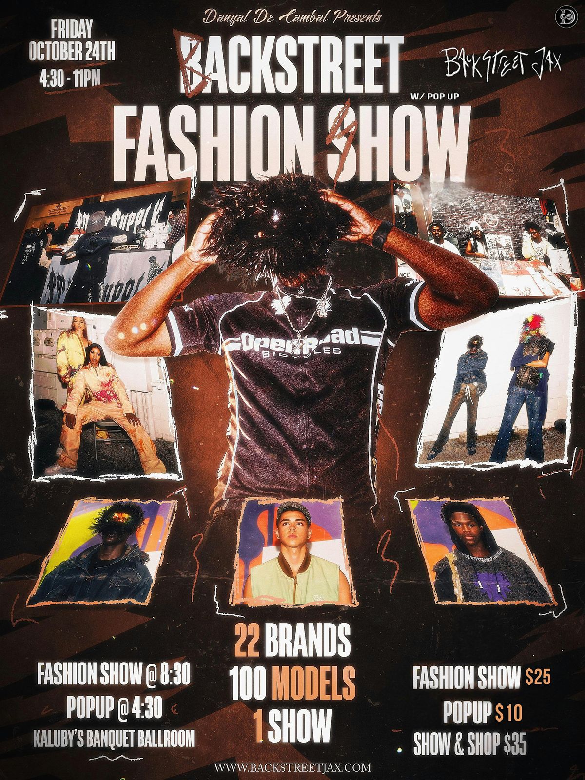 Backstreet Fashion Show w\/ pop up shop!
