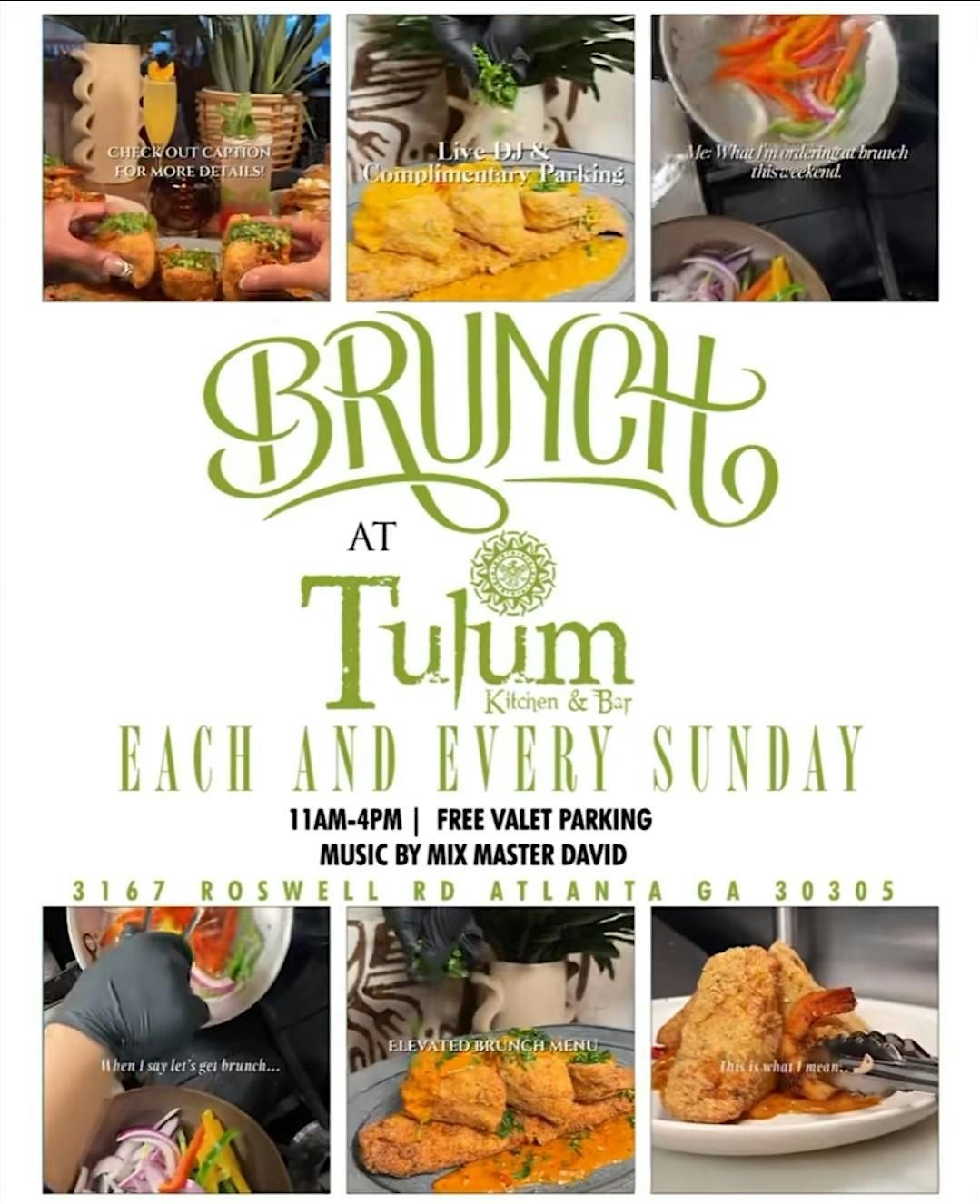 Brunch @ Tulum Kitchen & Bar\/Free Entry with RSVP\/SOGA ENTERTAINMENT