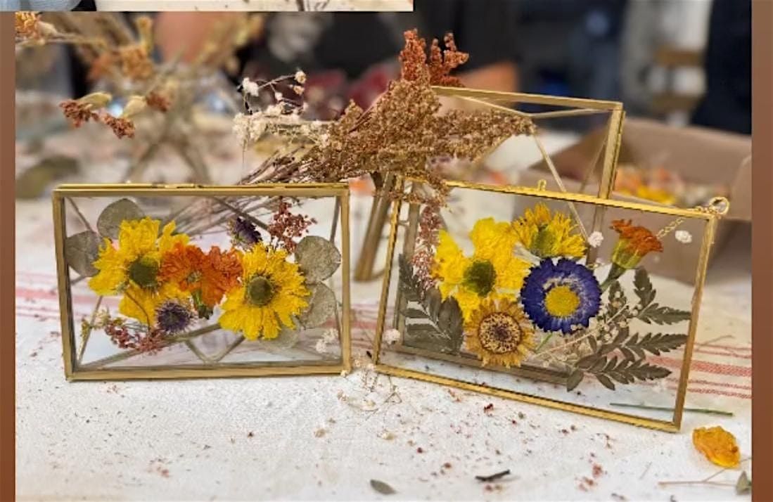 Pressed Dried Flower Frame Class at 3 Daughters