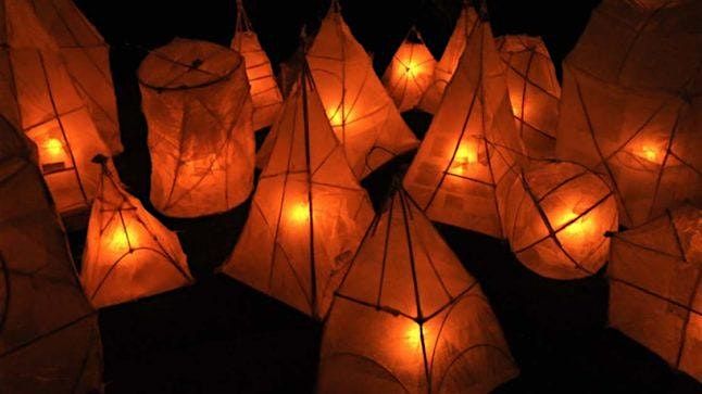 Gweithdy Llusern - Lantern workshop