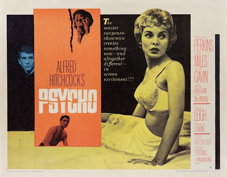 Psycho (1960, 1hr 50mins, cert 15)