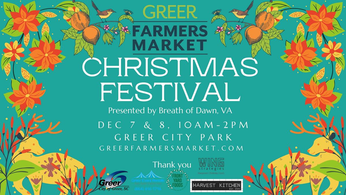 Greer Farmers Market Christmas Festival