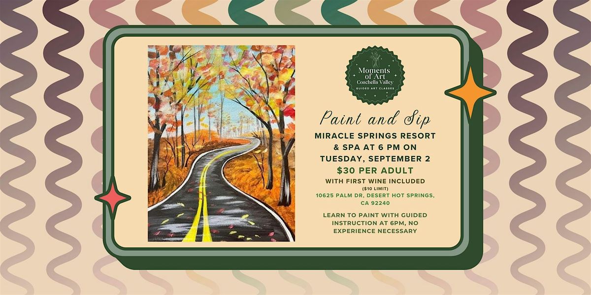 Autumn Road Paint and Sip