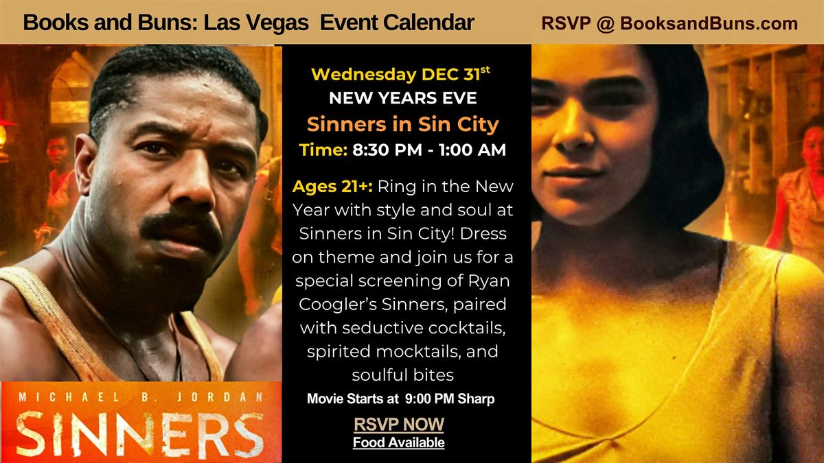 NYE "Sinners" in Sin City: Movie Screening - A Great Time at Books and Buns