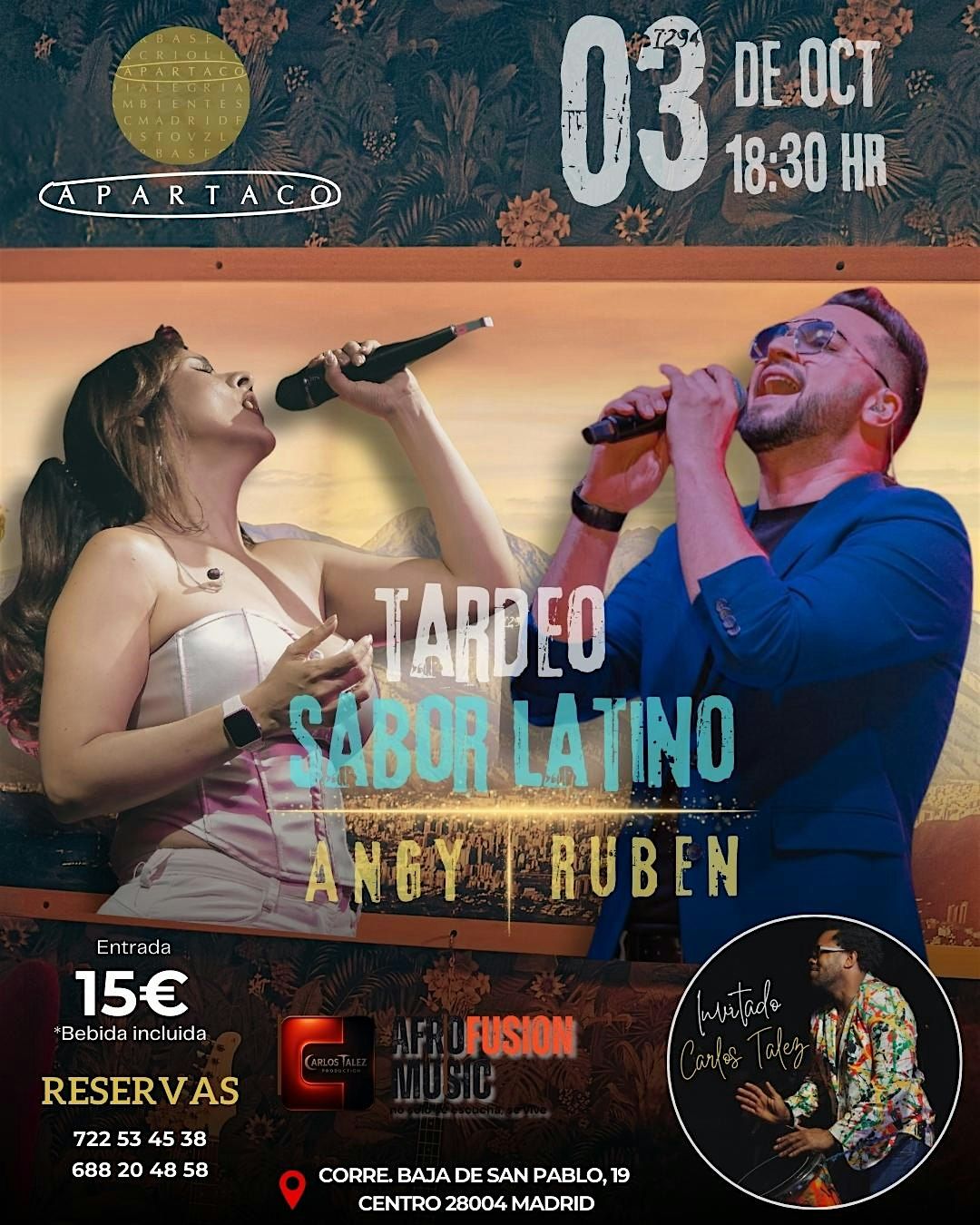 Tardeo con Sabor Latino - Angy & Ruben + Carlos Tales