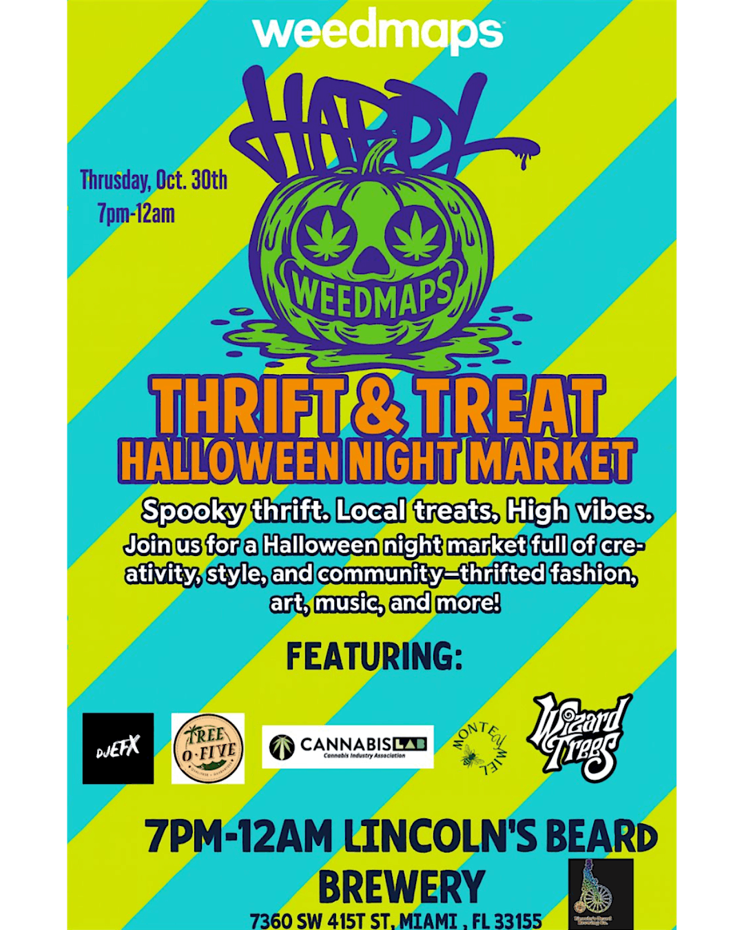 CLAB WeedMaps Halloween Thrift & Treat Night Market!