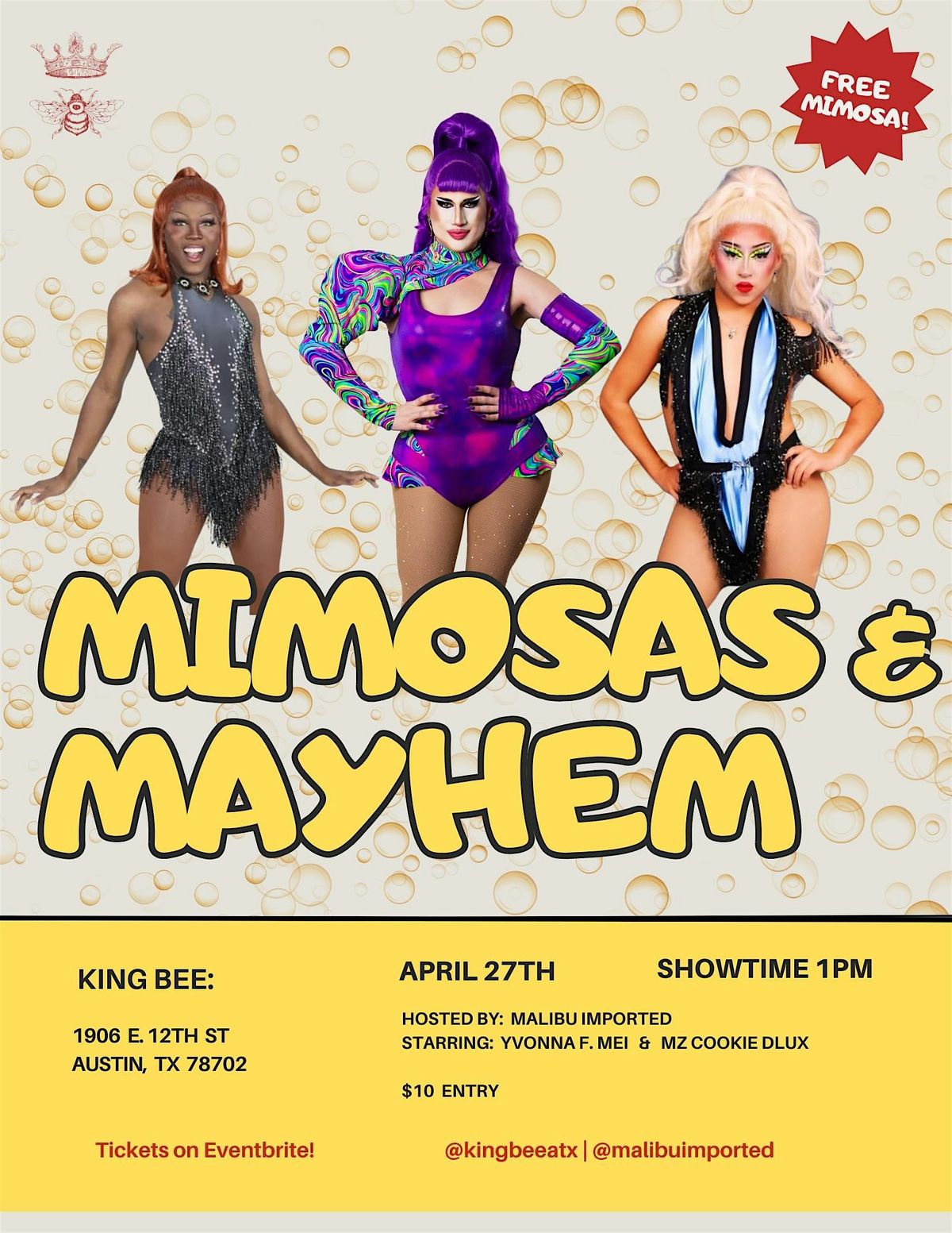 Mimosas & Mayhem Drag Brunch!