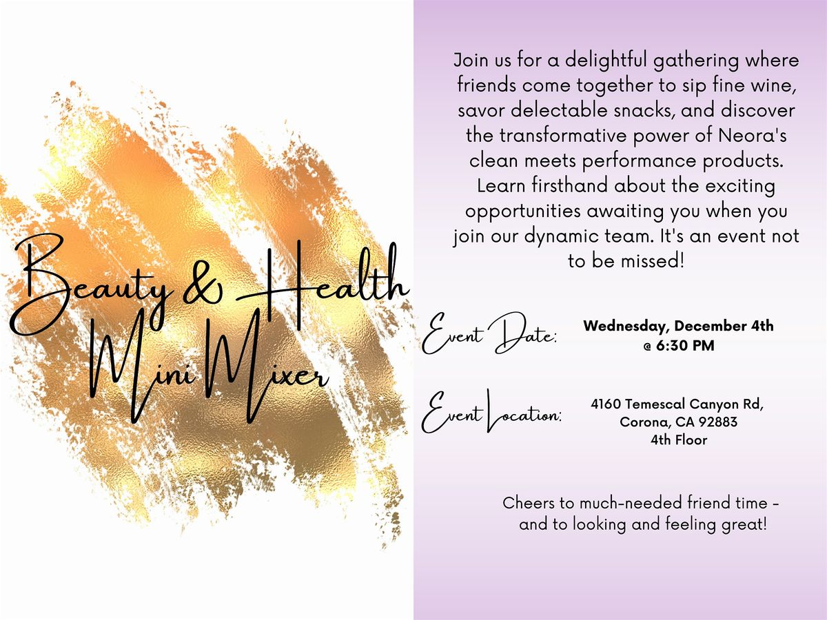 Beauty & Health Mini Mixer