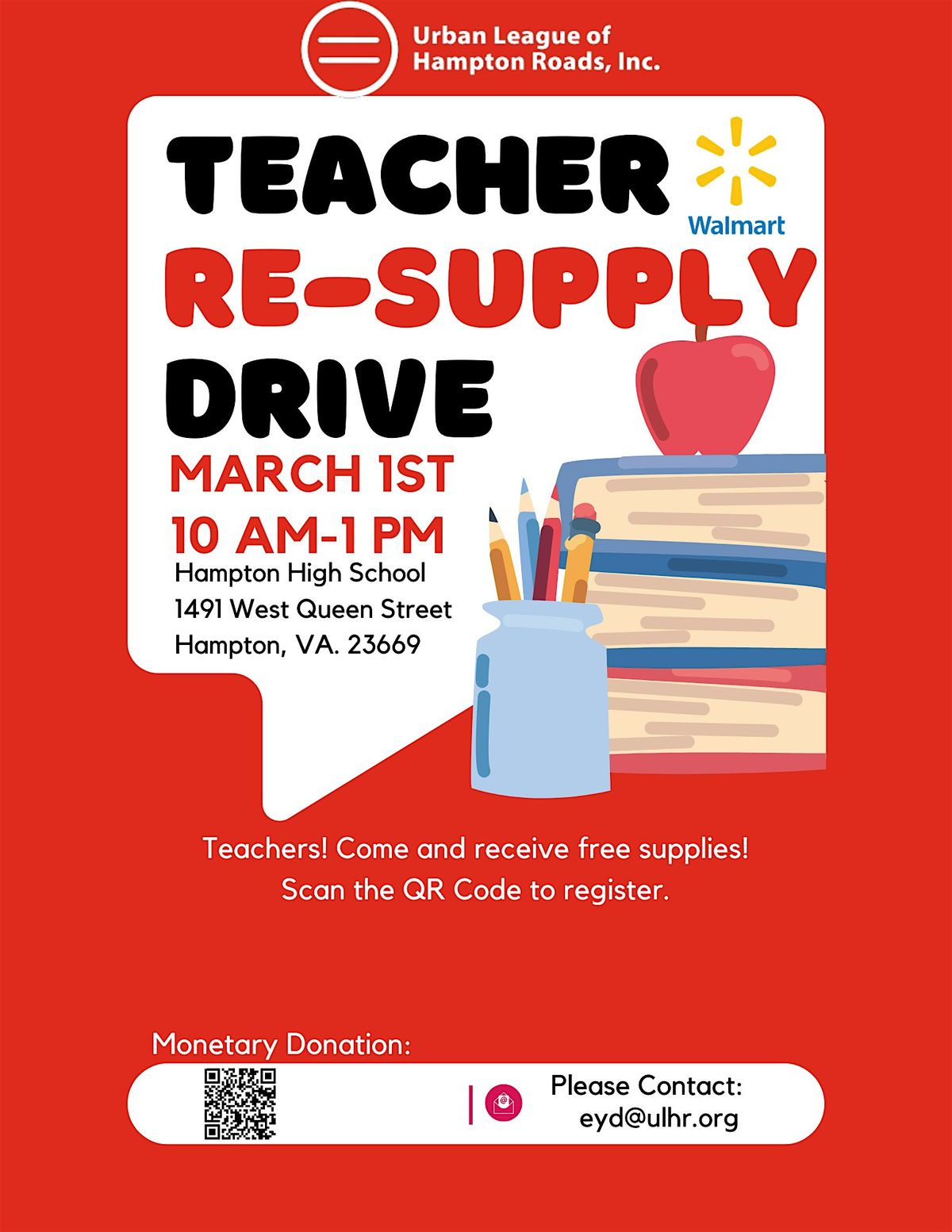 ULHR Education & Youth Development's Teacher Re-Supply Drive