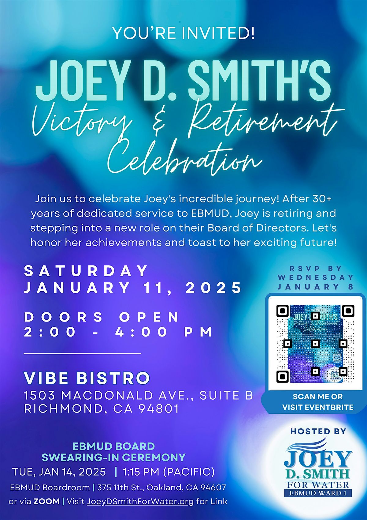 Joey D. Smith's Victory & Retirement Celebration