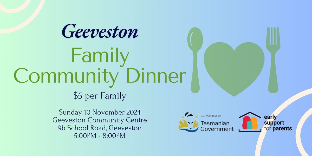 Geeveston Family Community Dinner