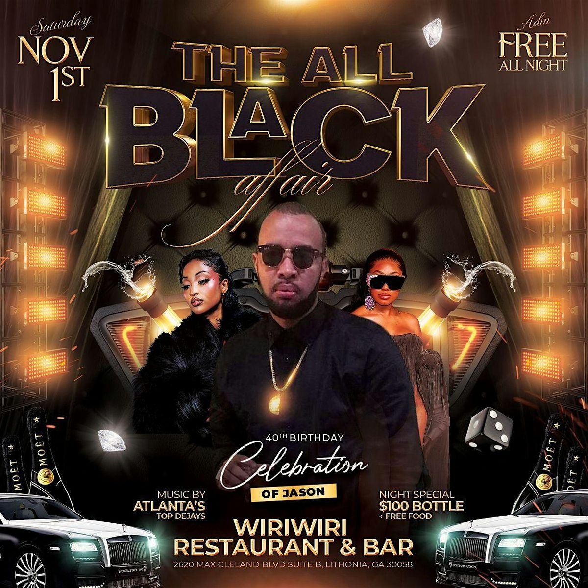 JASON'S 40TH ALL BLACK AFFAIR