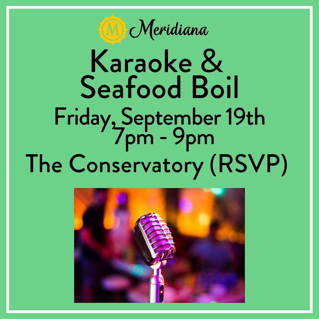 Free Attended Event - Shrimp Boil & Karaoke (Shrimp Boil at Cost)