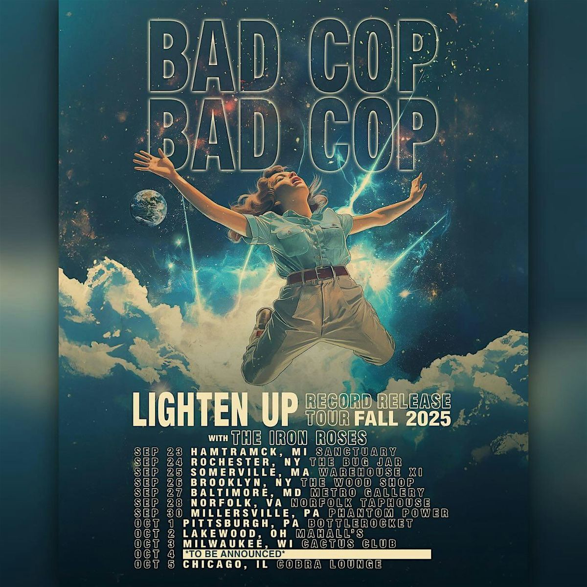 BAD COP \/ BAD COP  + THE IRON ROSES at the TAPHOUSE NORFOLK