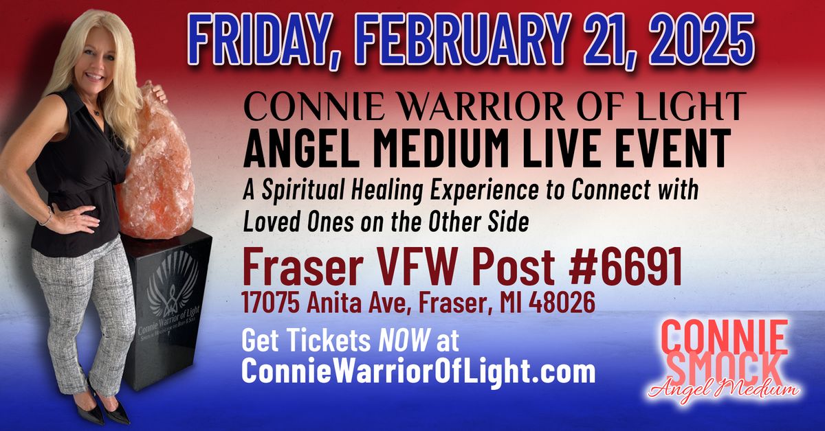 Psychic Medium Event in Fraser, MI - Connie Warrior of Light 