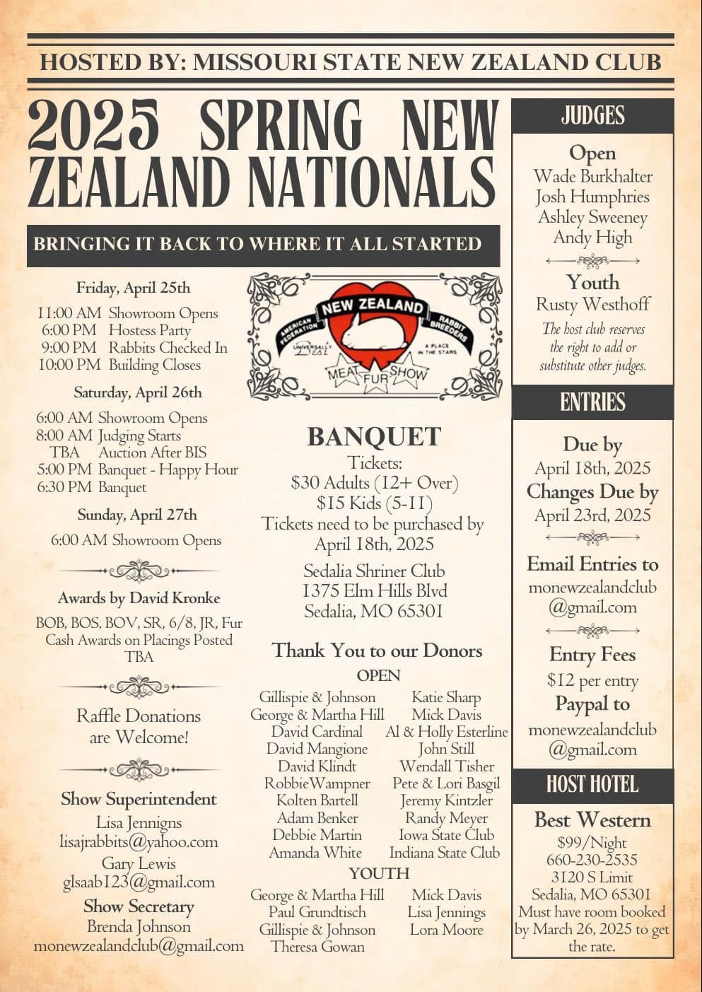 2025 New Zealand Spring Nationals