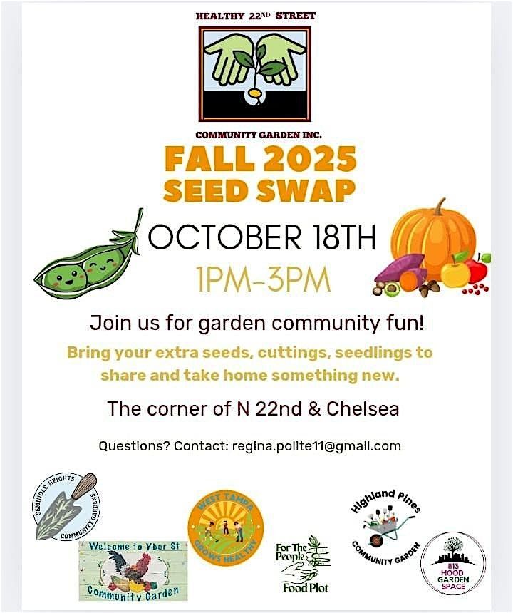 Fall Seed Swap at Healthy 22nd Street Garden!