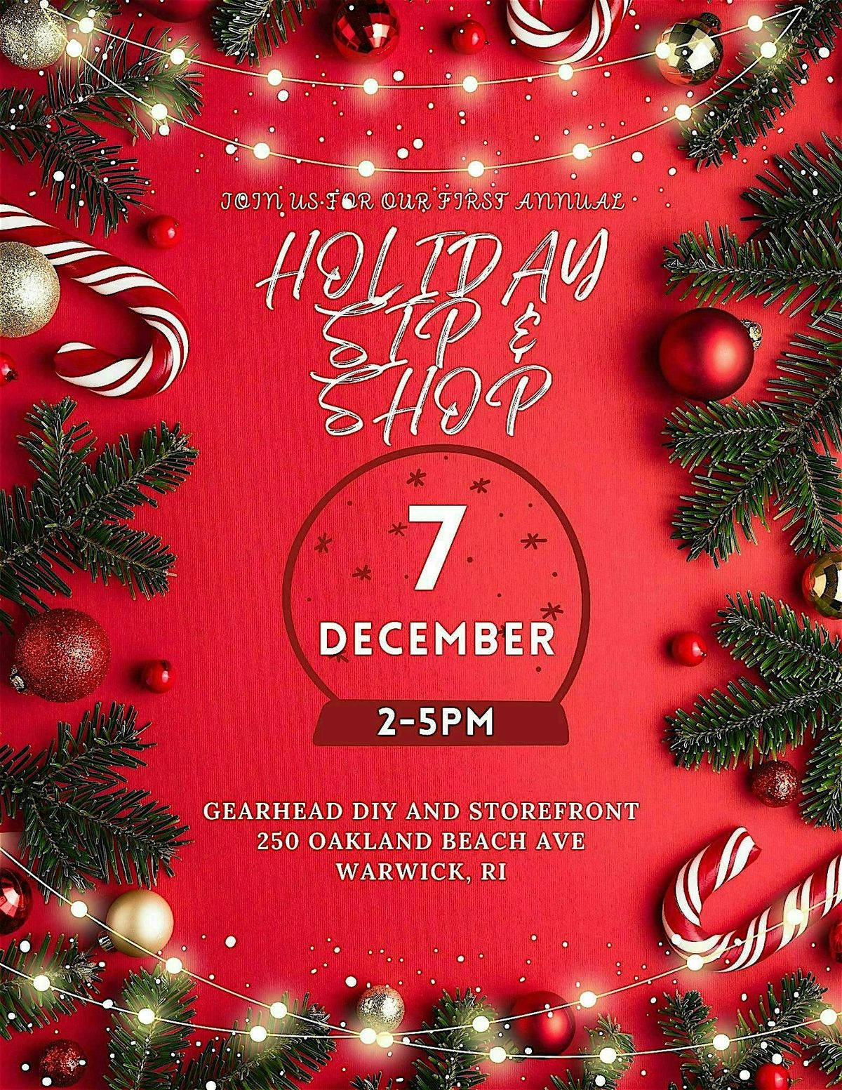 1st Annual Holiday Sip & Shop