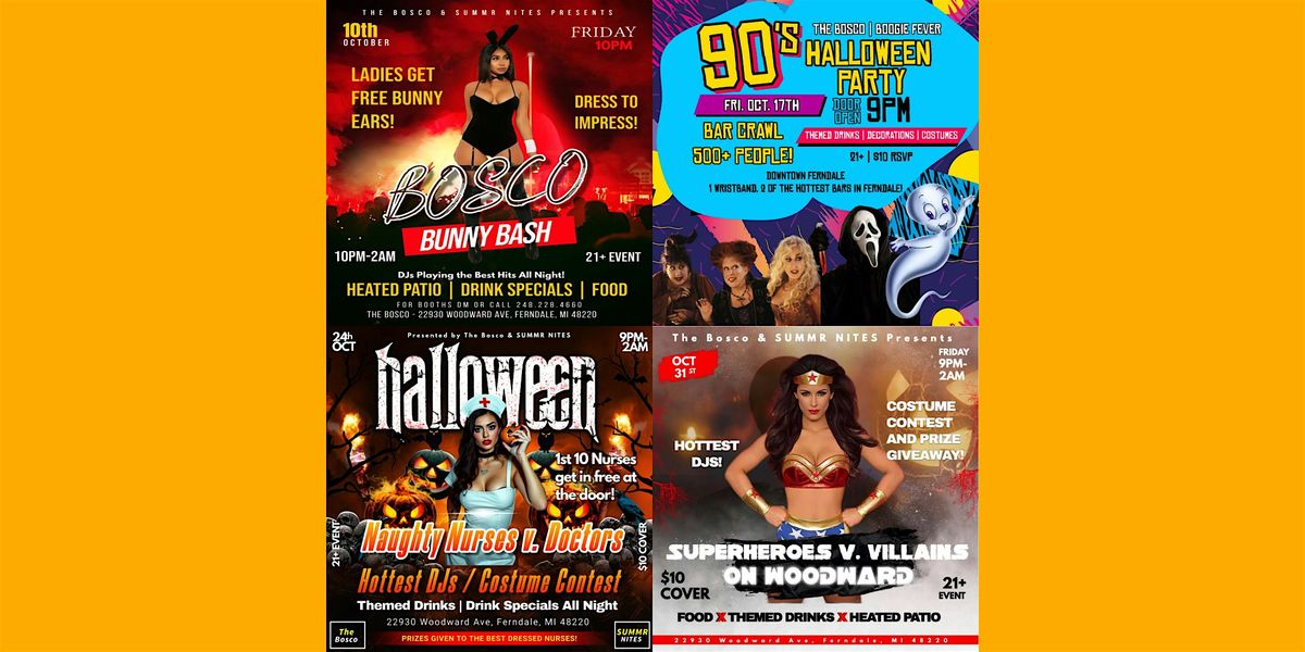 4 Nights of Halloween Parties in Downtown Ferndale