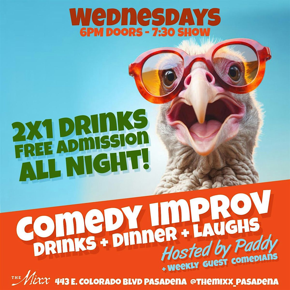 FREE FRIENDS GIVING COMEDY IMPROV