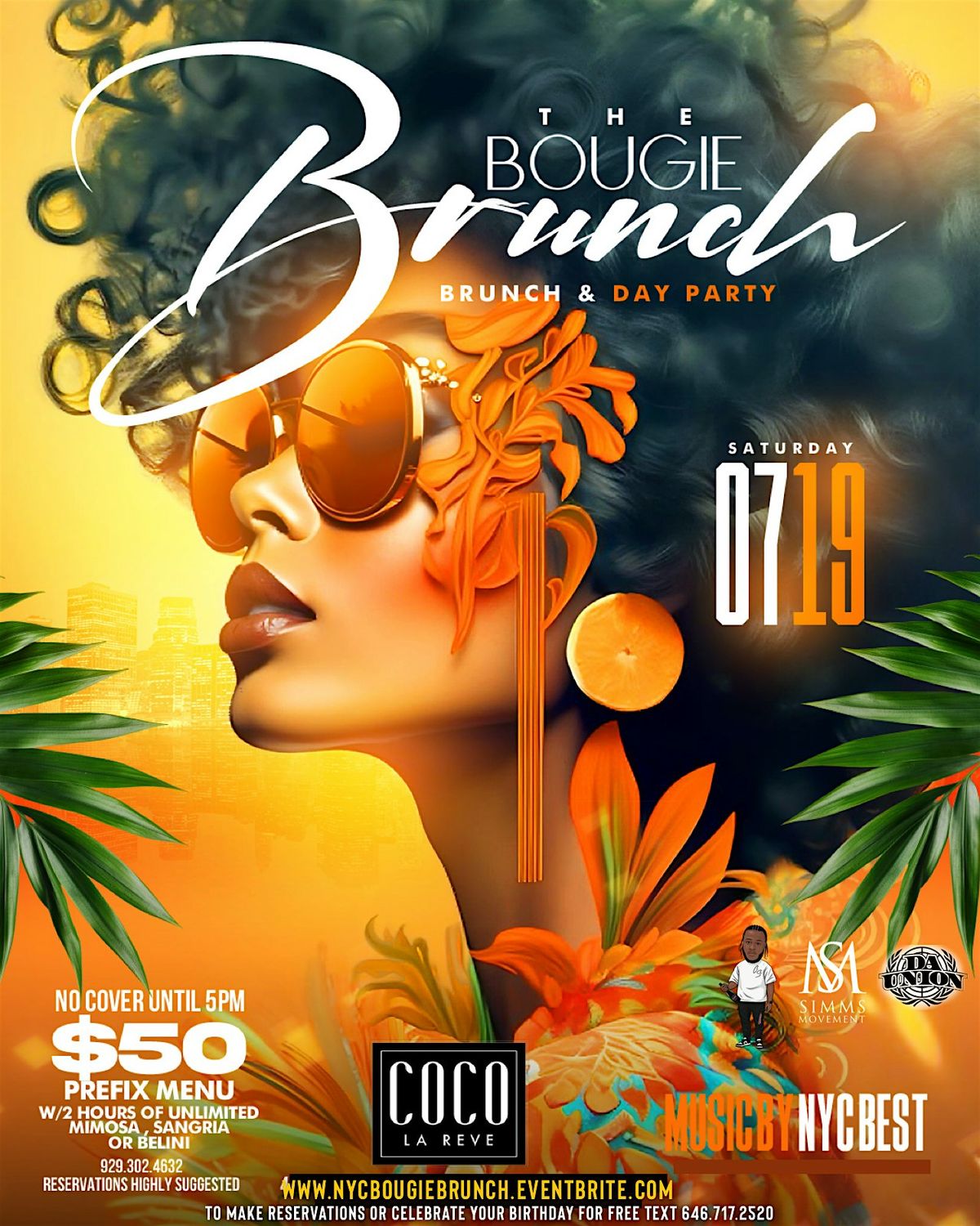 NYC Saturday Bougie Brunch n Beats Day Party south beach Astoria Birthdays