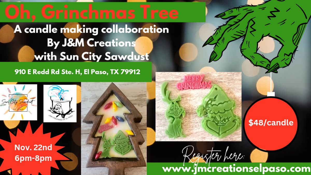 Grinchmas Tree at Sun City Sawdust Nov. 22nd 