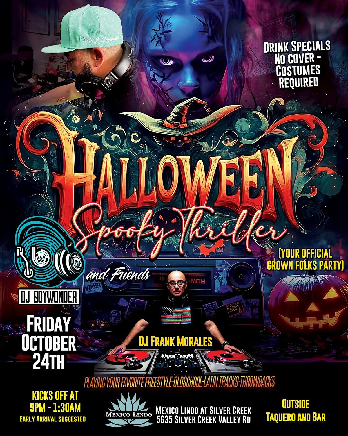 Grown Folks Spooky Thriller Costume Party
