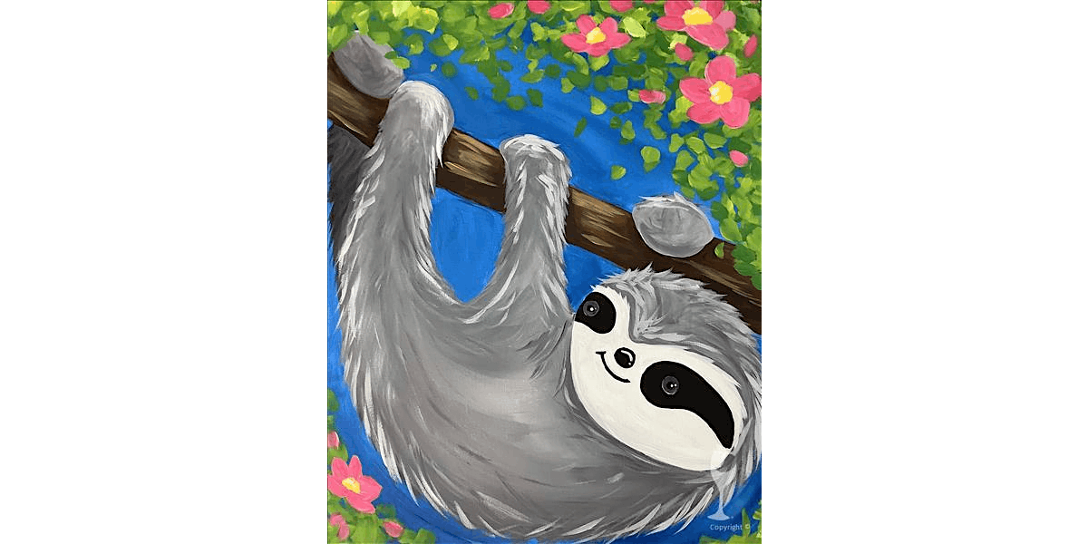 Paint the Lazy Sloth - Paint and Sip in Houston | Classpop!\u2122