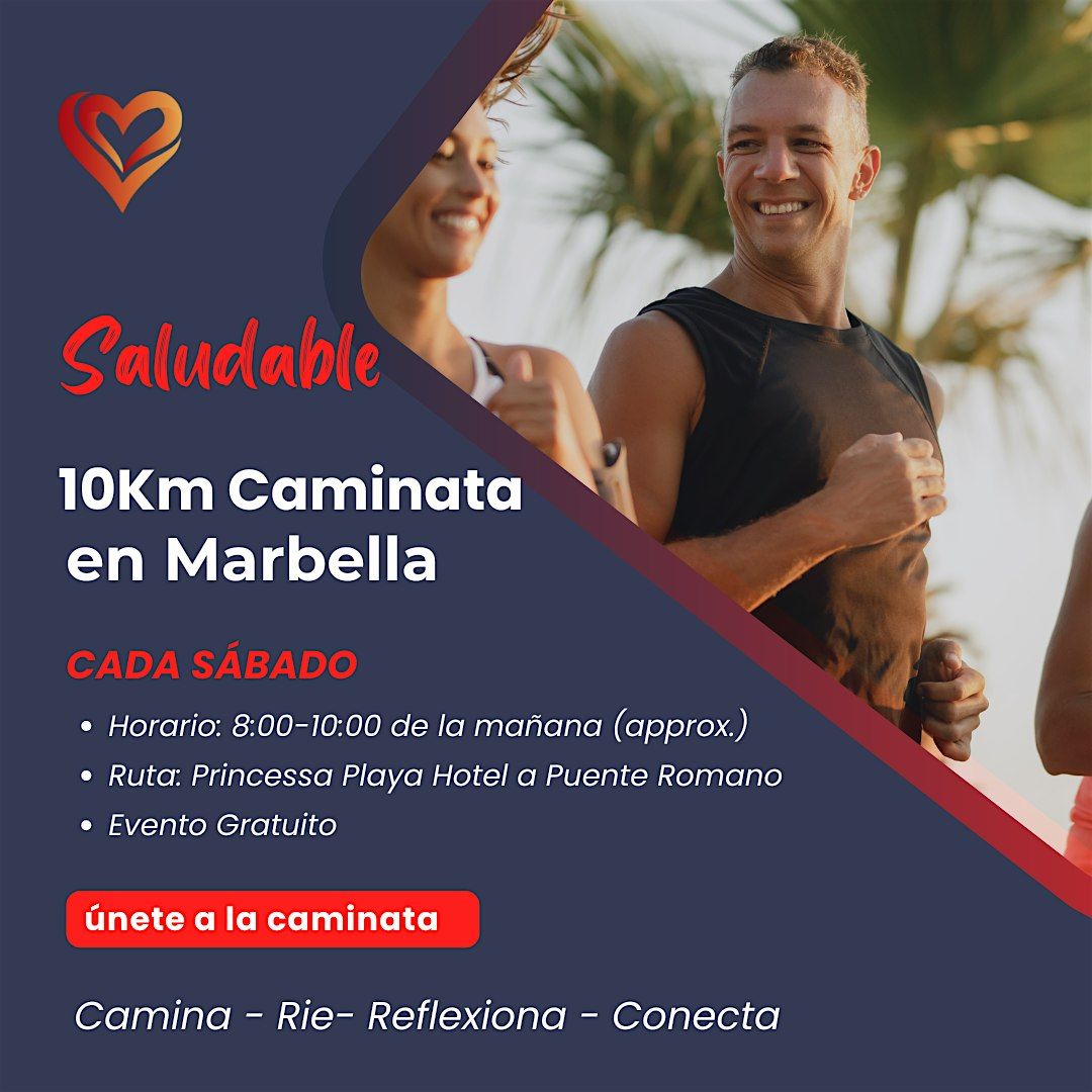 Saludable 10KM Caminata en la Costa del Sol en Marbella