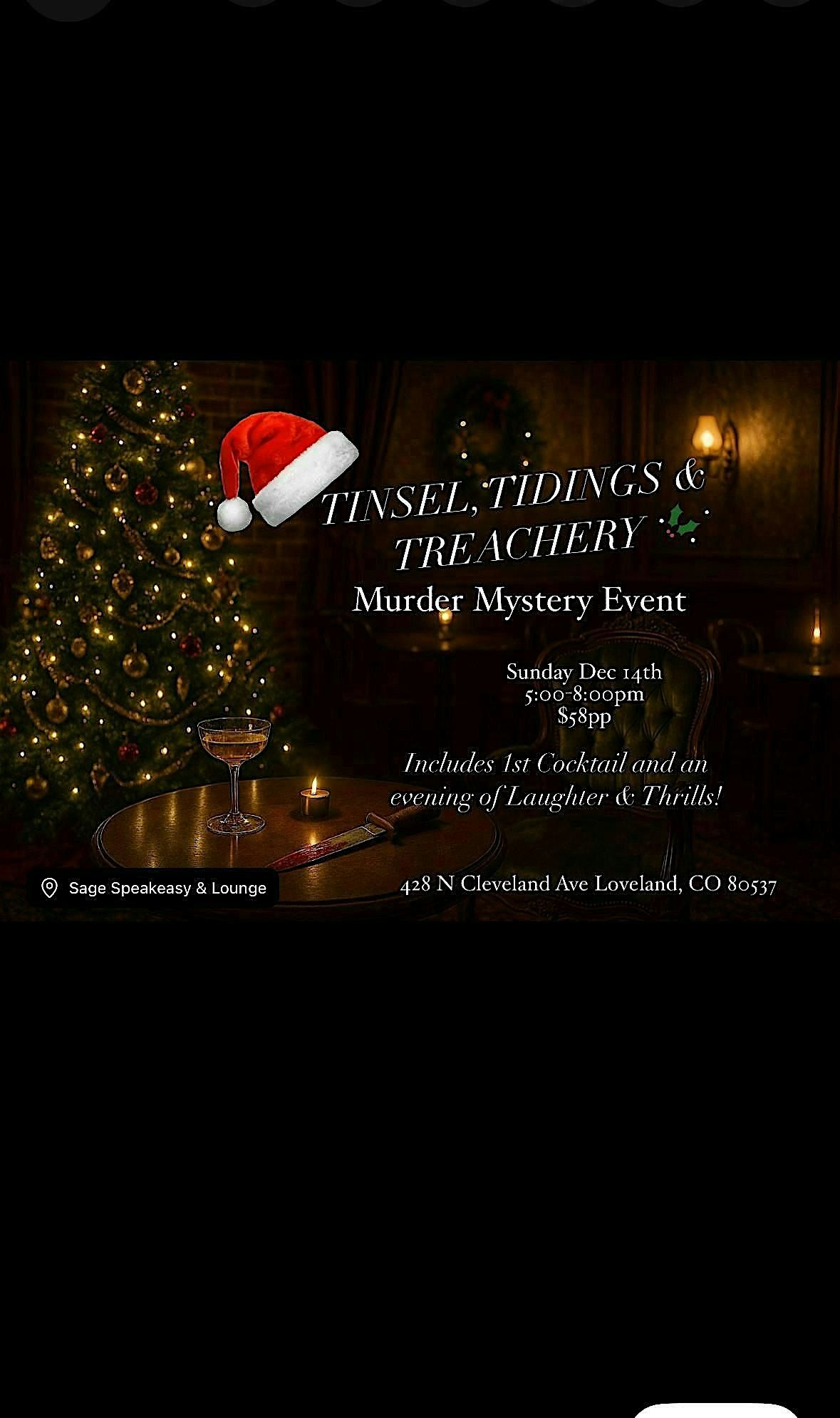 Tinsel, Tidings & Treachery. A Christmas M**der Mystery