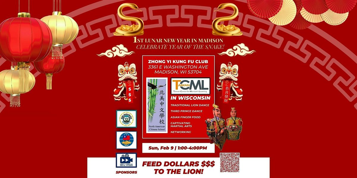 1st Lunar New Year Party in Madison | Celebrate YEAR OF THE SNAKE!