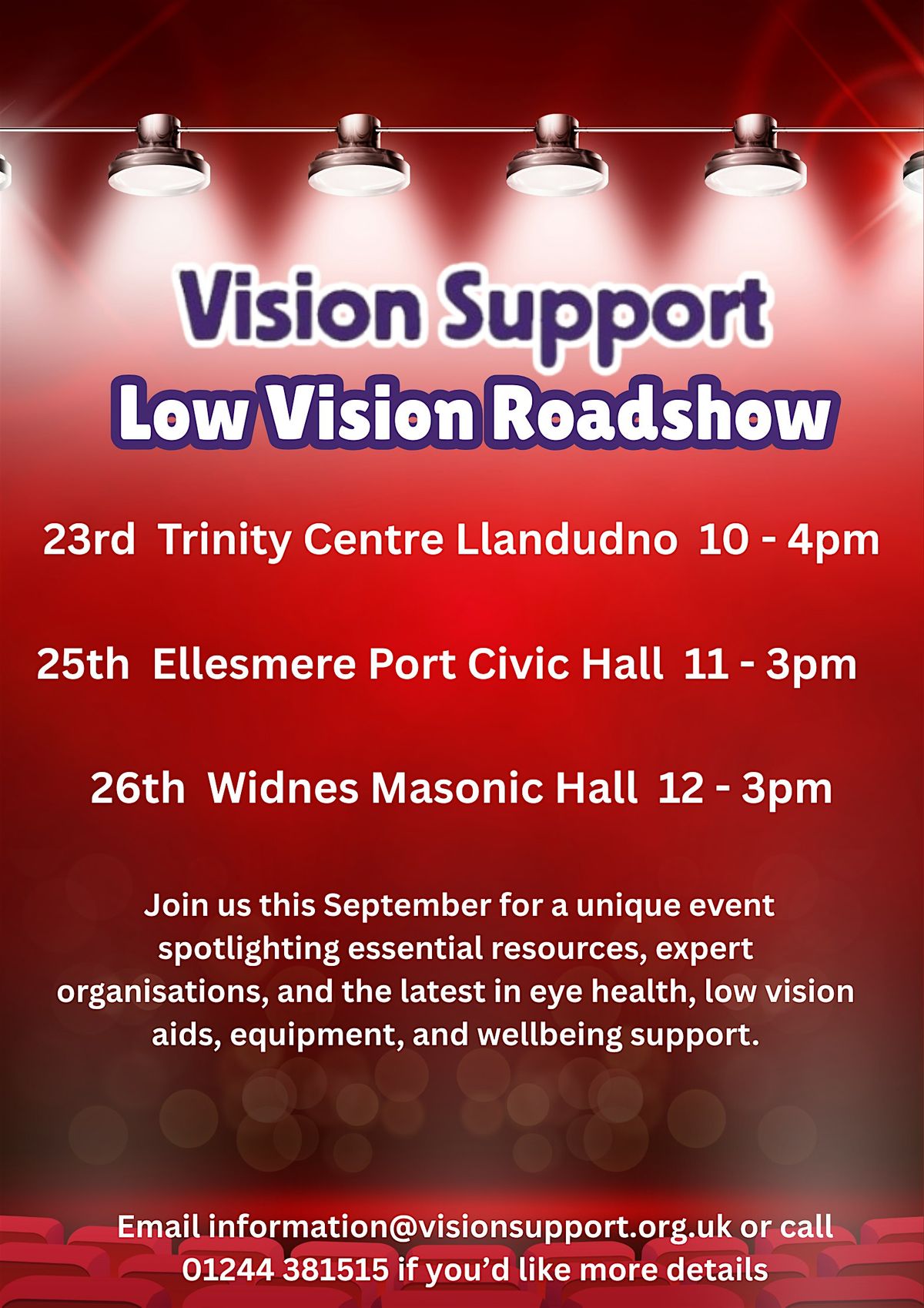 Vision Support Low Vision Roadshow - Llandudno