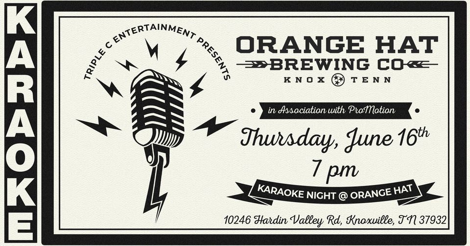 Karaoke Night @ Orange Hat Brewing Co.