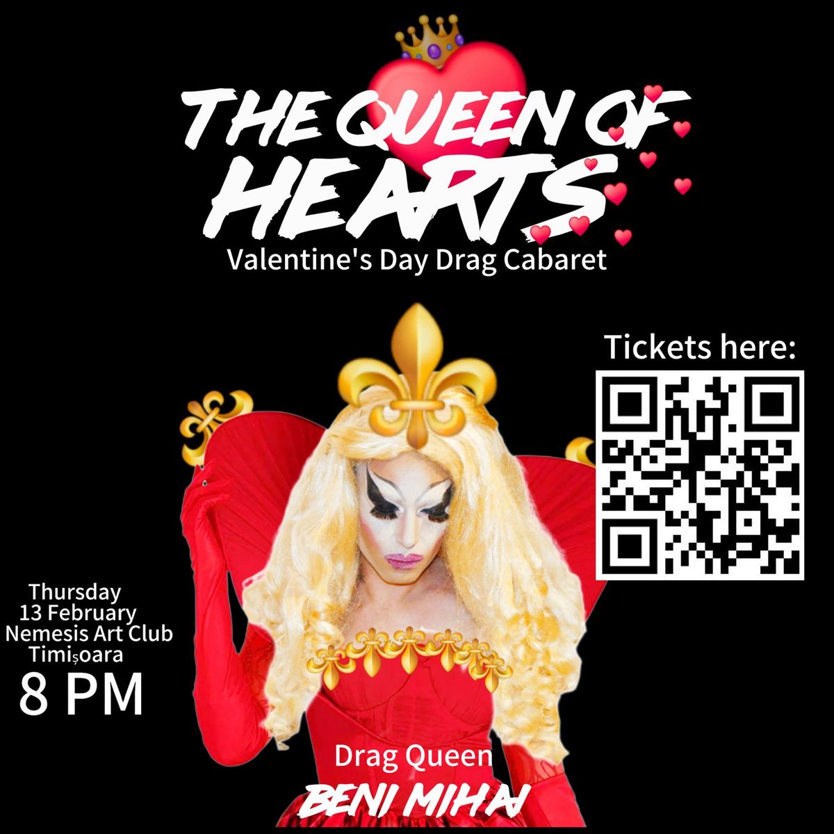 "The Queen of Hearts" Drag Cabaret, Valentine's Day 