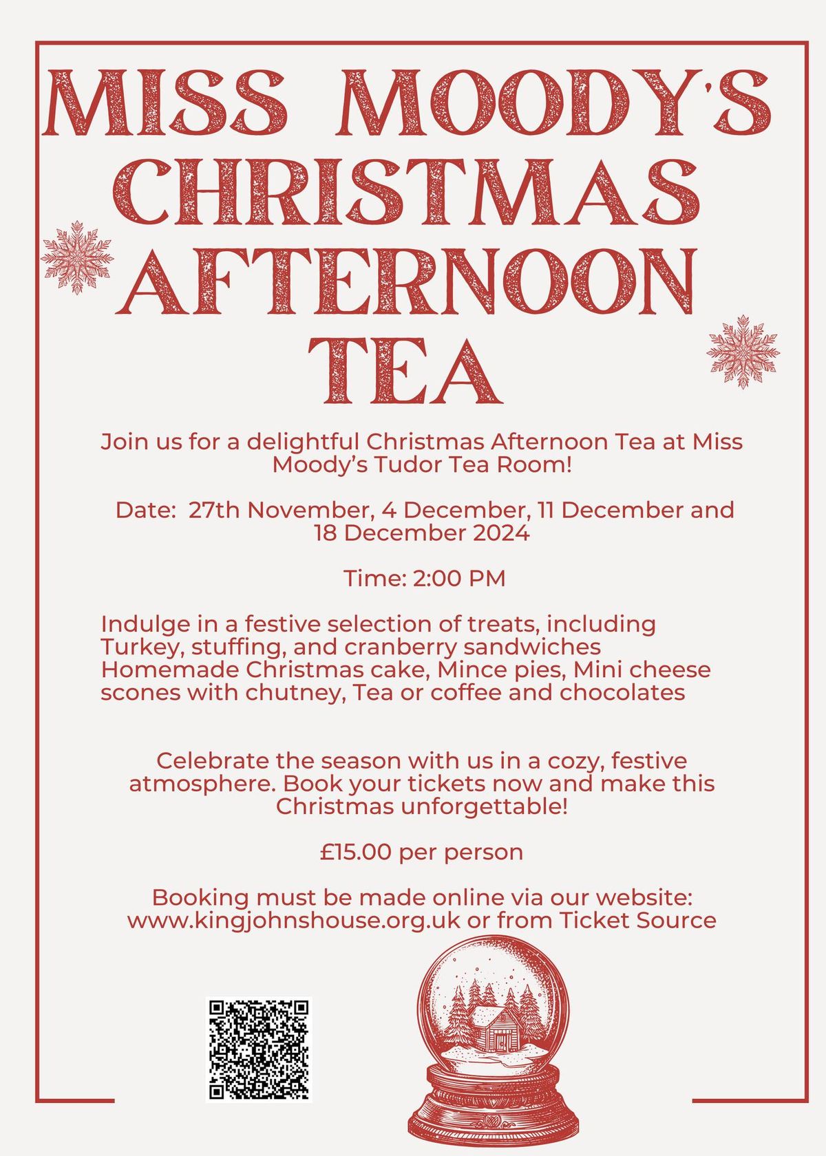 Miss Moody's Christmas Afternoon Tea