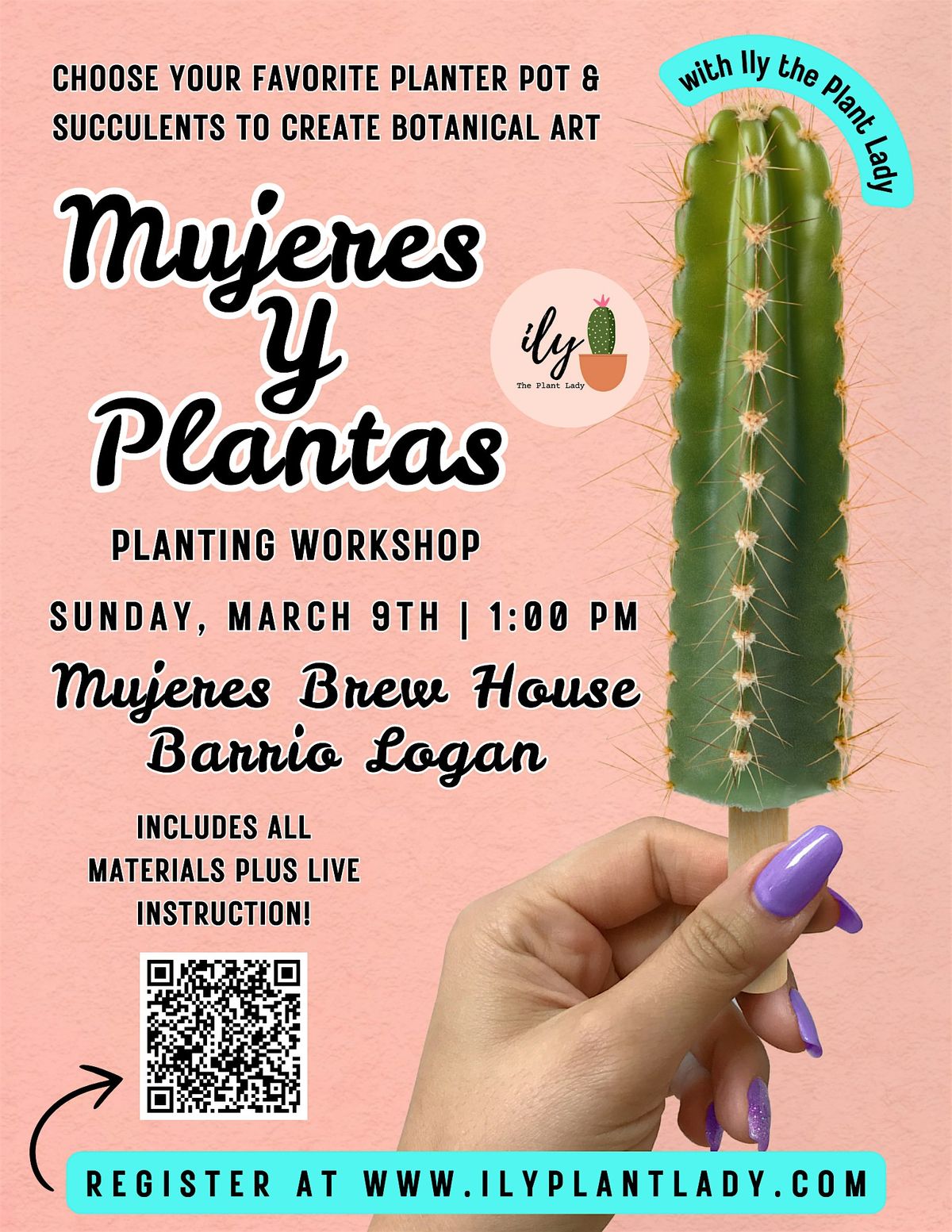 Mujeres y Plantas: Succulent Planting Workshop