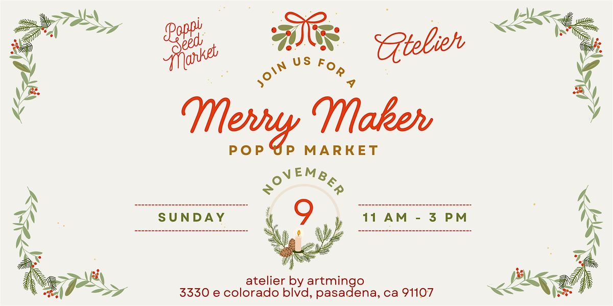 Merry Maker Pop Up Market
