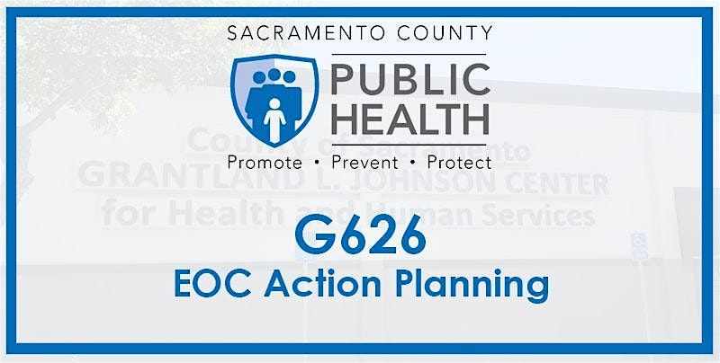 Sacramento Public Health - G 626 Course