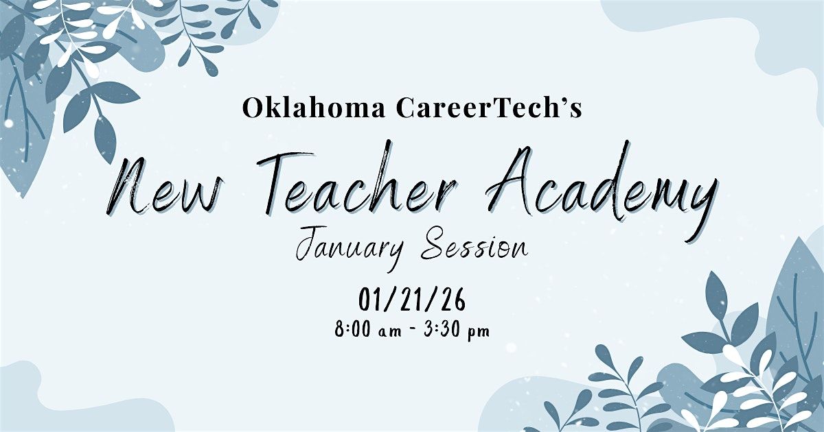 New Teacher Academy - January Session #1123