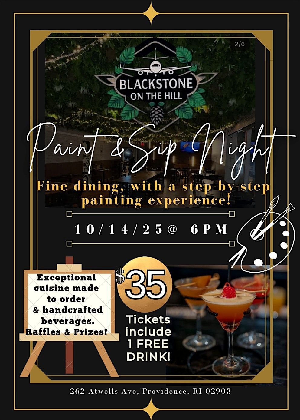 Blackstone On The Hill - Paint & Sip Night