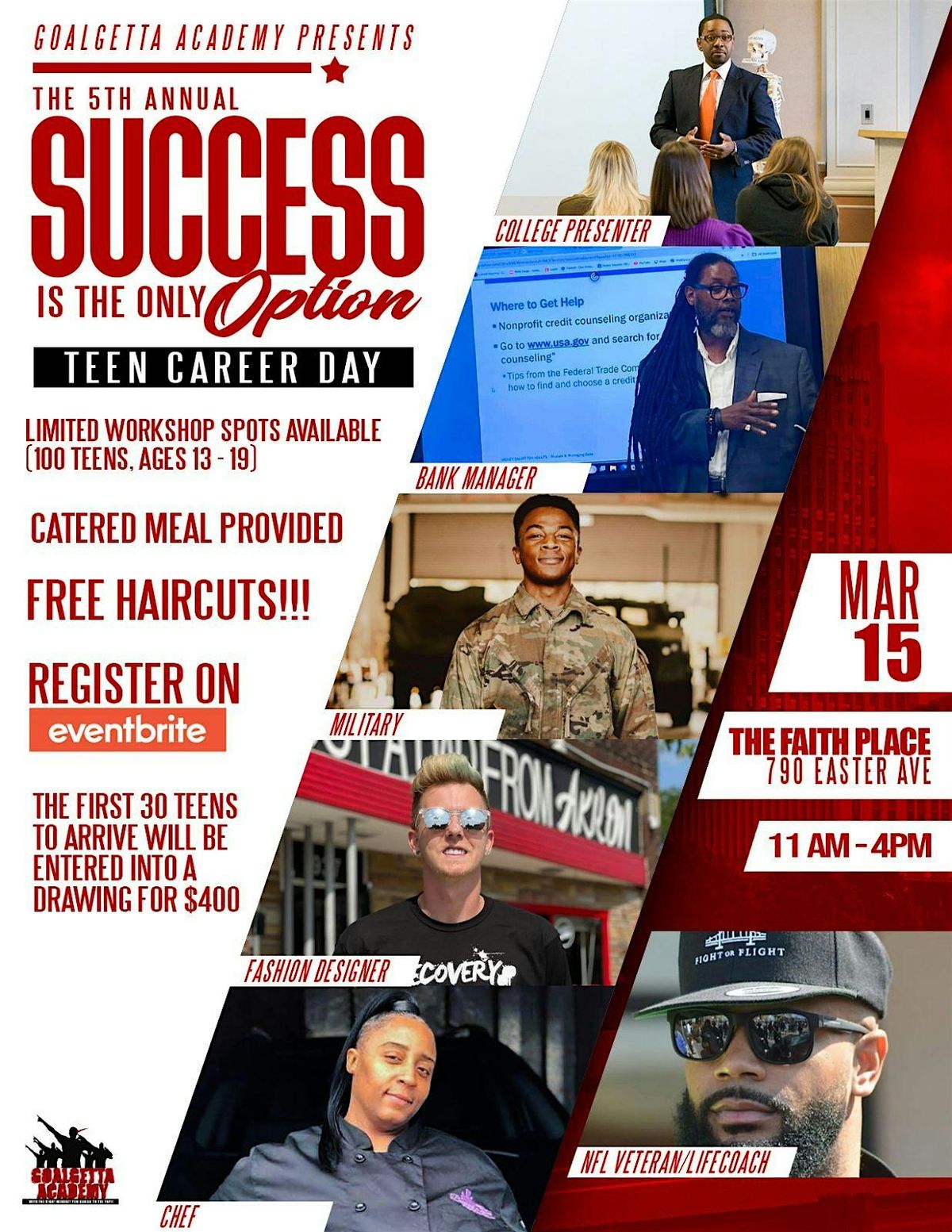 5TH ANNUAL SUCCESS IS THE ONLY OPTION TEEN CAREER DAY