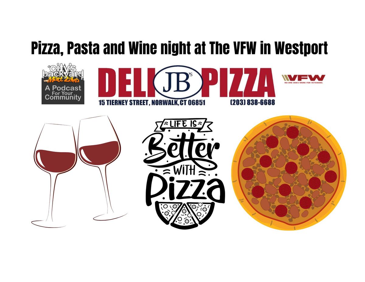 Tuesday Pasta & Wine Night at The VFW Westport!