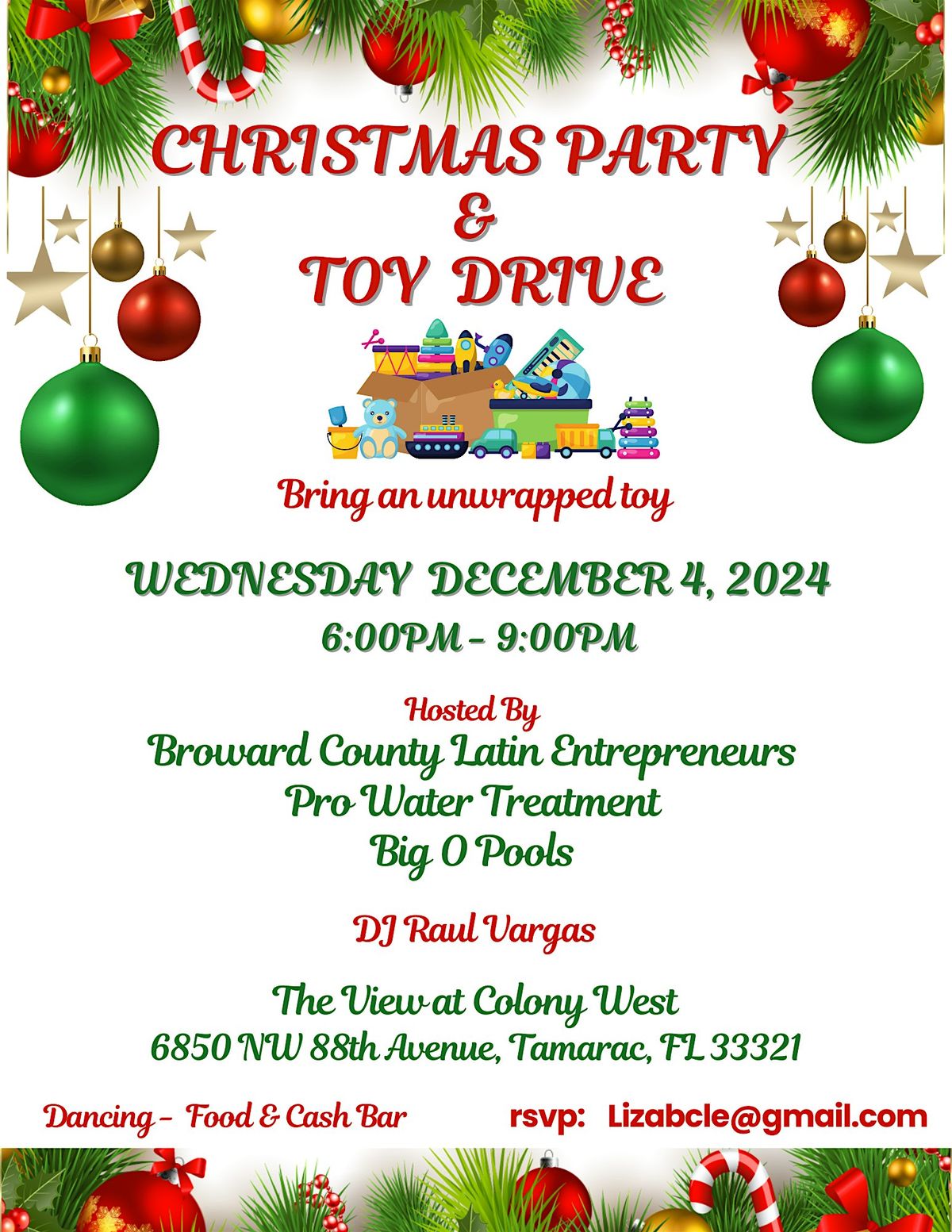 Christmas Party & Toy Drive