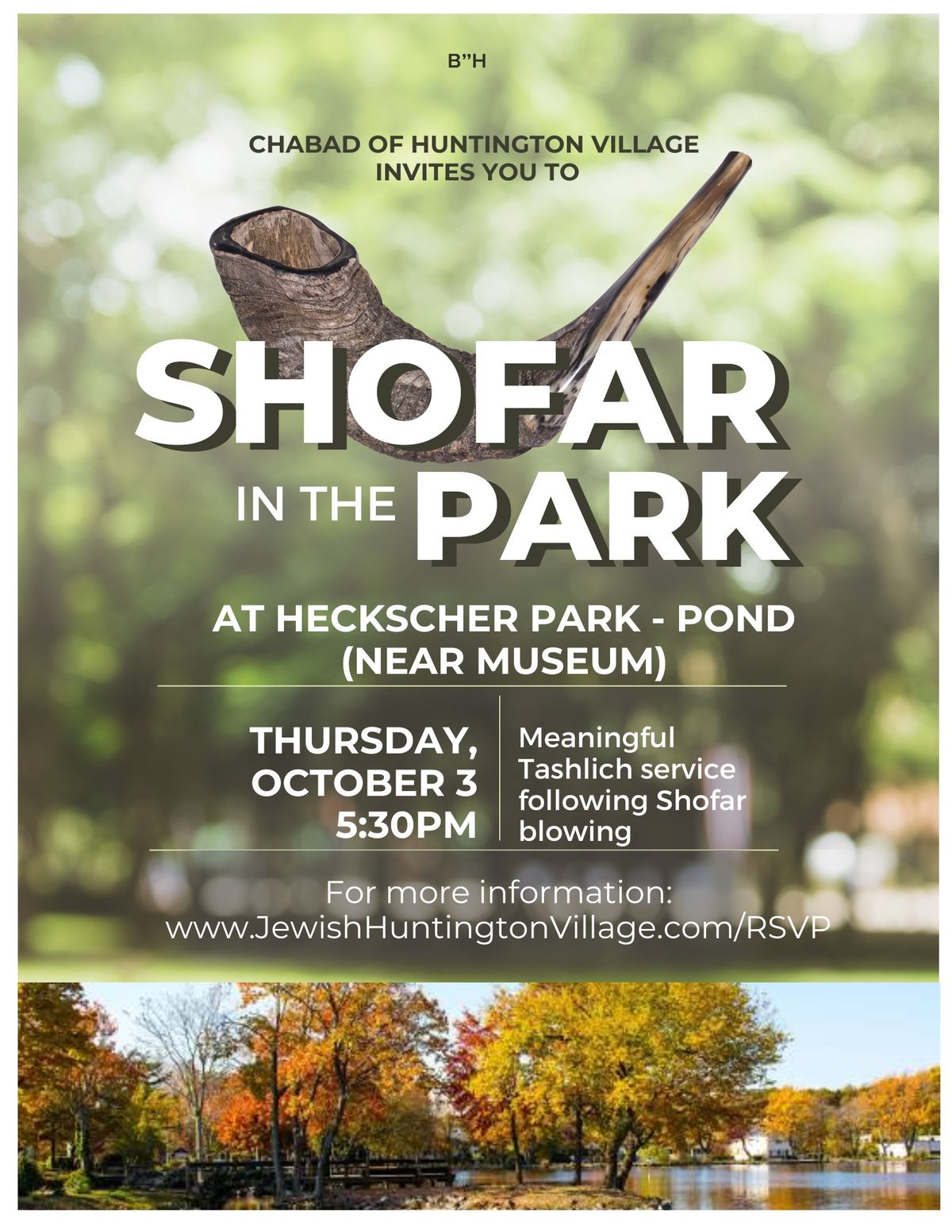 Tashlich and Shofar at Heckscher park