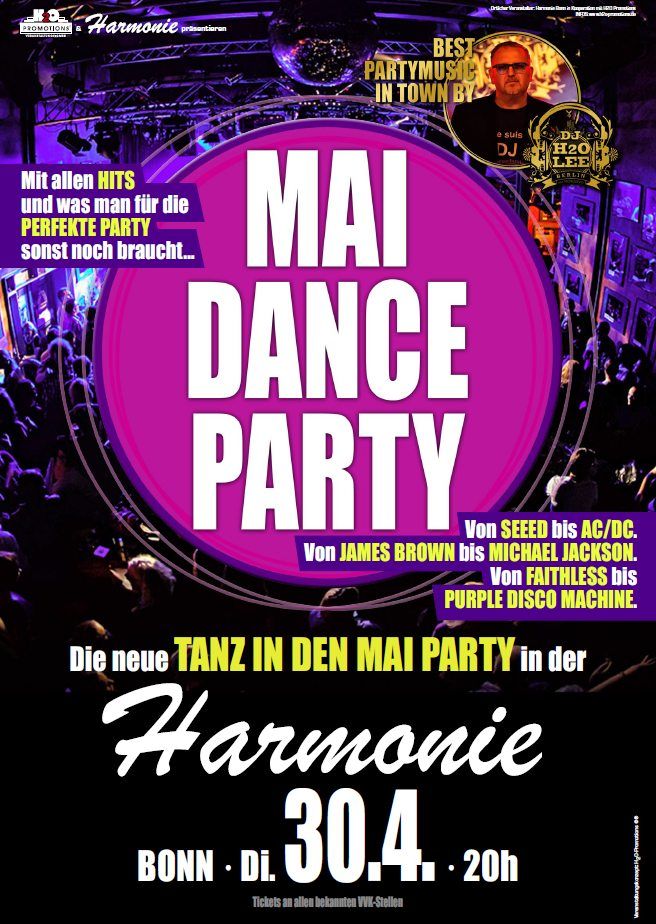 MAI DANCE PARTY \u2013 mit DJ H2O-LEE