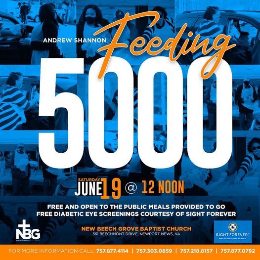 “Feeding the 5000”, 361 Beechmont Dr, Newport News, VA 236082759